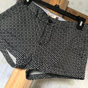 Printed cropped shorts